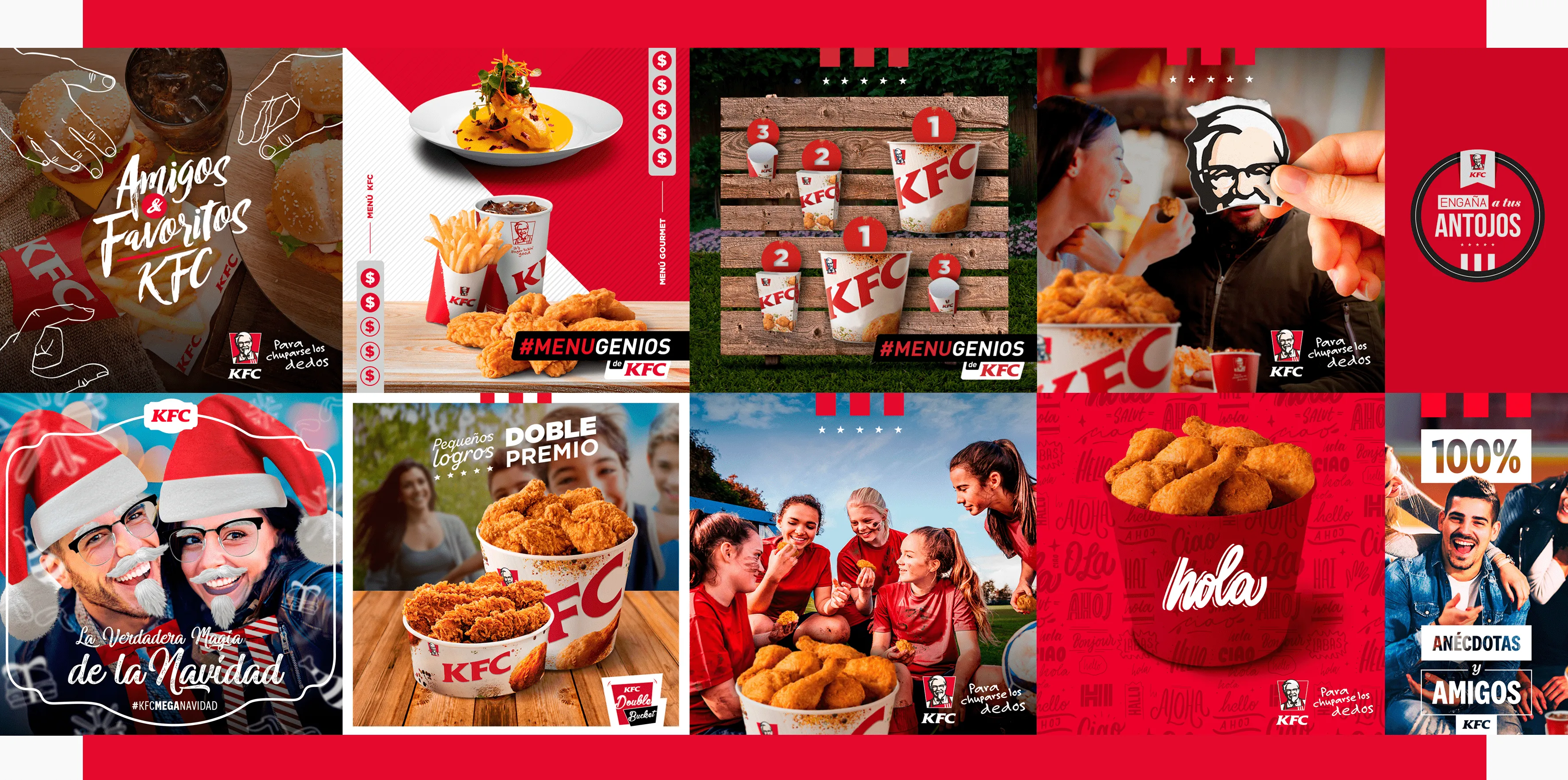 KFC - Diseño piezas para redes sociales